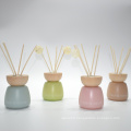 Aromatic Color Bottle Reed Diffuser with Wood Lid
